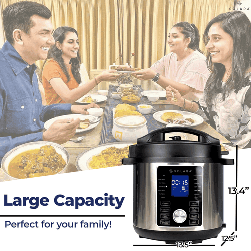 Magic Pot Electric Pressure Cooker | 7-in-1 Functions | One Touch Cooking | 17 Preset Options