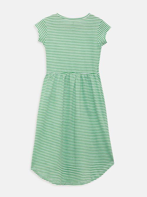 Girls Dress (Style-OTG192214) Green