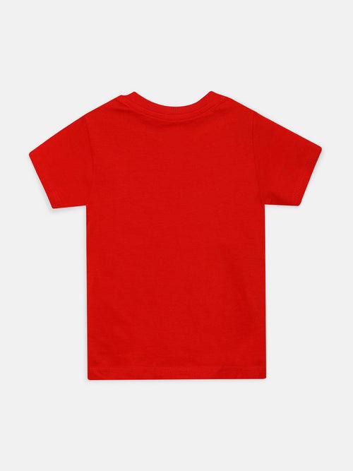 Boys S/S Tee (Style-OTB192102) Red