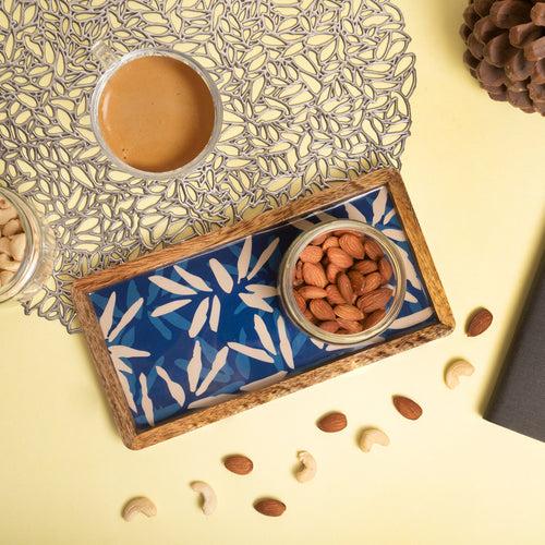 Wooden Indigo Tray Platter