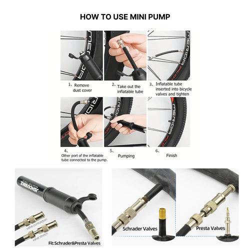 Mini Bicycle Pump Aluminum Alloy Hand Air Pump