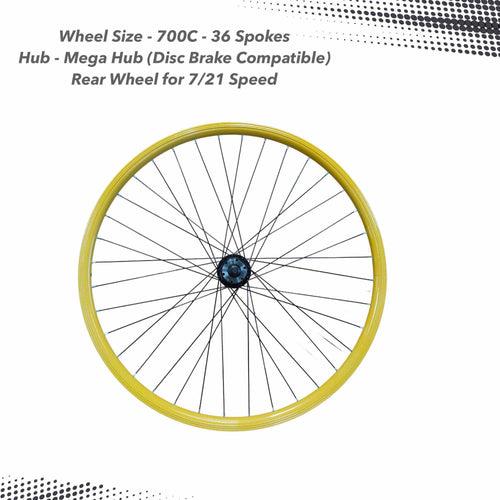 Bicycle Rim 700c / 29 Inch Fully Laced - Double Wall Alloy (Single Piece)