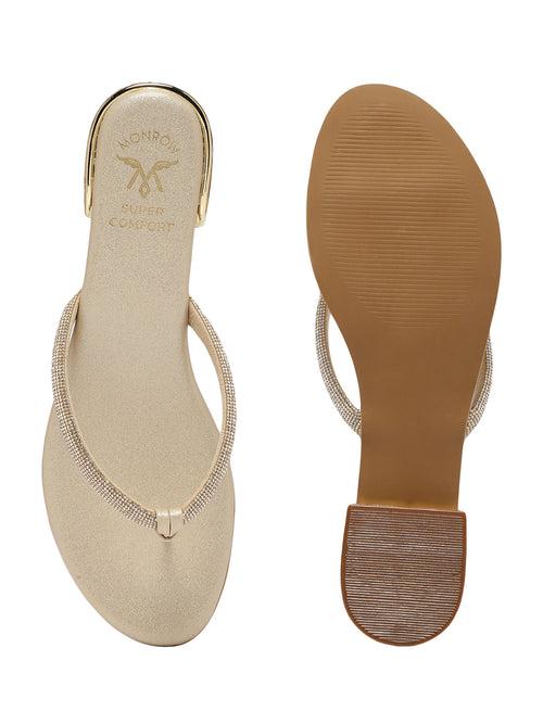 Jemima Gold Flats