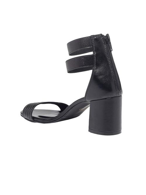 Mary Black Block Heels