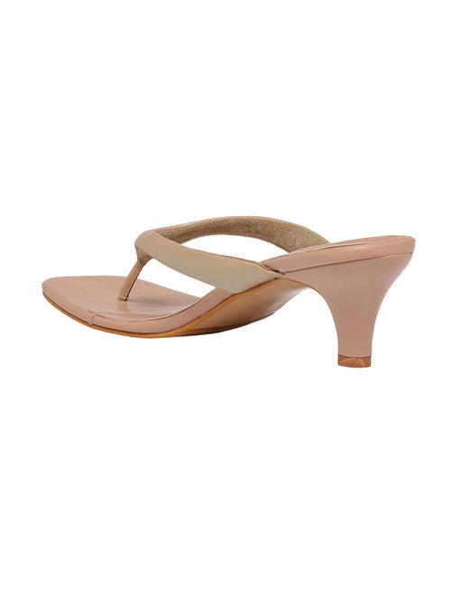 Sloane Beige Kitten Heels