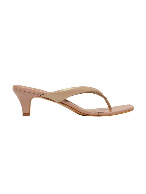 Sloane Beige Kitten Heels