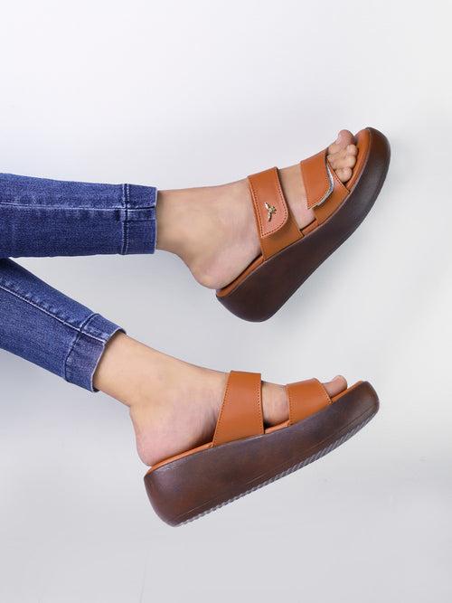 Terila Tan Flatform Heels