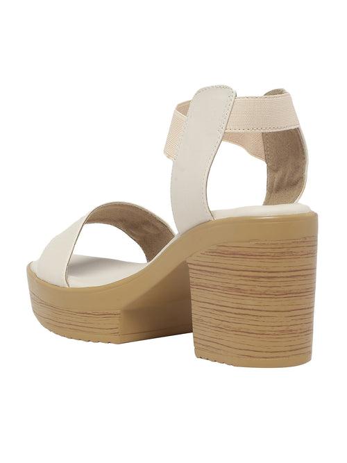 Ekiya Beige Block Heels