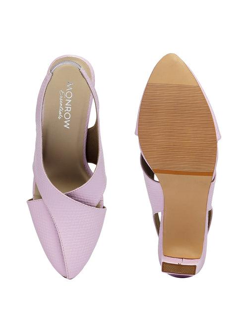 Nova Lavender Block Heels