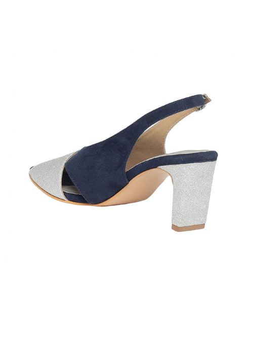 Addison Blue Block Heels