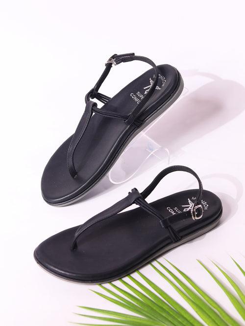 Karina Black Flats