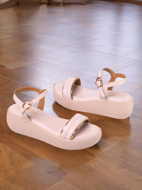 Verina Cream Flatform Heels