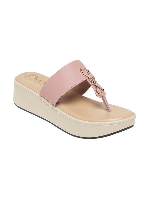 Thelema Pink Flatform Heels