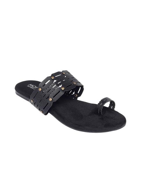 Kaia Black Flats