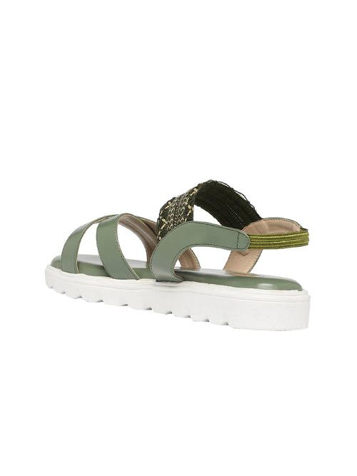 Ahaana Olive Flats