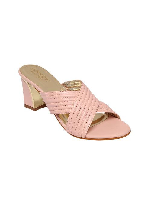 Charlotte Pink Block Heels