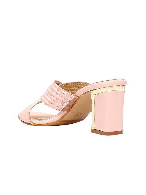 Charlotte Pink Block Heels