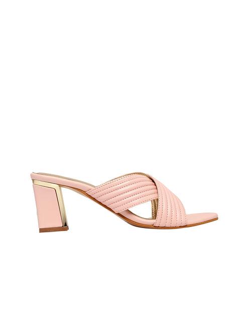 Charlotte Pink Block Heels