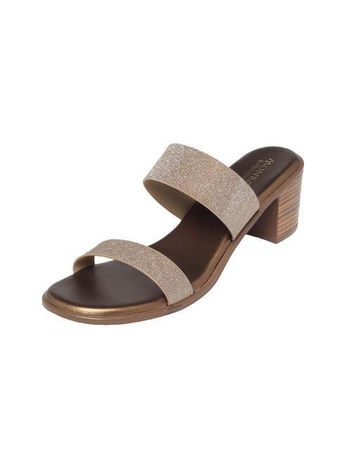 Gracie Bronze Block Heels