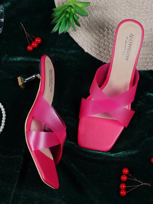 Kylie Pink Kitten Heels