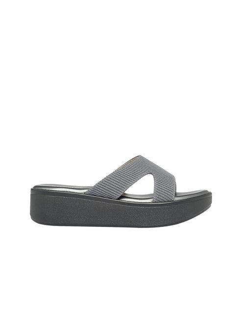 Inaya Grey Wedge Heels