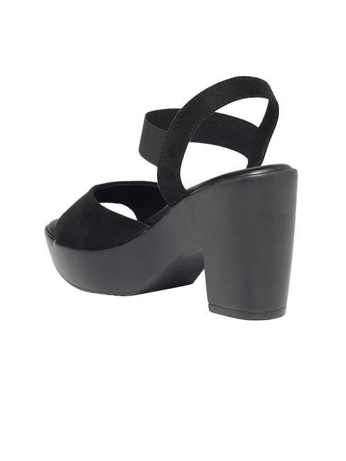 Dhriti Black Block Heels