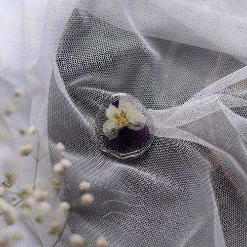 Plush Pansy Pin