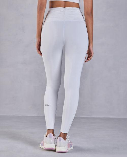 Ruched Waistband Leggings in Second SKN With Back Pocket