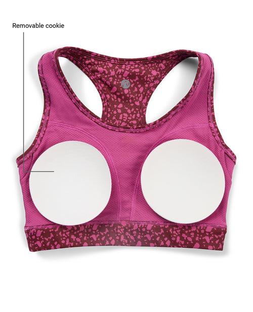 Nykd All Day On-Trend Sports Bra With Keyhole Back - NYK082 - Scatter Tawny Print