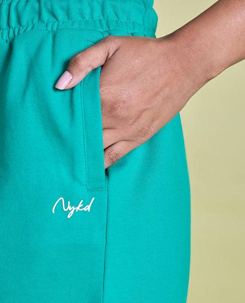 Nykd All Day  Knit Terry Shorts - NYLE503 - Pepper green