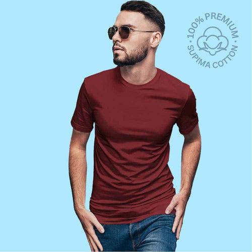 Supima T shirt - Maroon