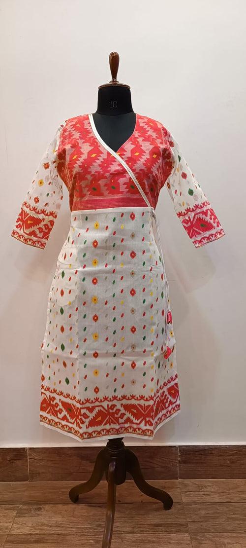 Resham Jamdani Kurti SN2023WPRJ103