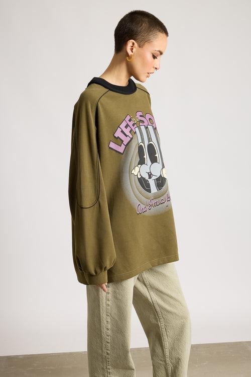 WOMEN'S OVERSIZED LIVELY SWEATSHIRT