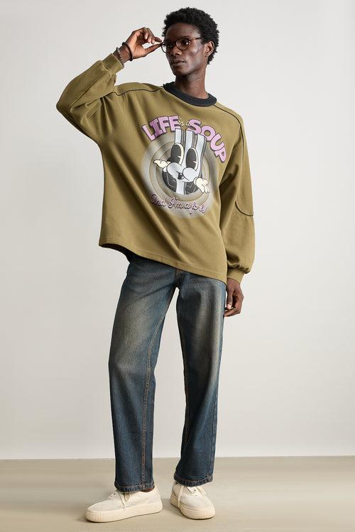 MEN'S OVERSIZED LIVELY SWEATSHIRT