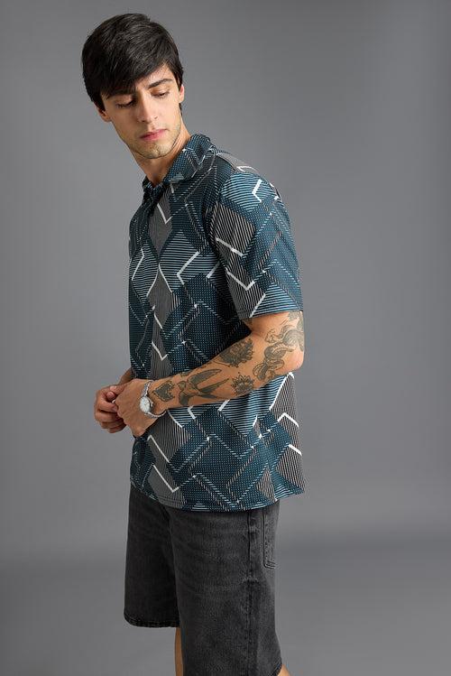 META PRINT POLO T-SHIRT