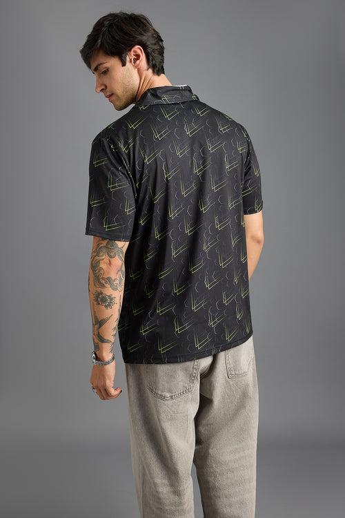 LAZER PRINT POLO T-SHIRT