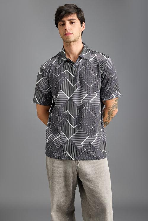 DUAL PRINT POLO T-SHIRT