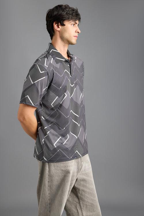 DUAL PRINT POLO T-SHIRT