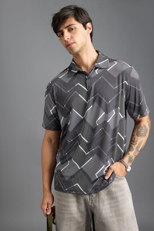 DUAL PRINT POLO T-SHIRT