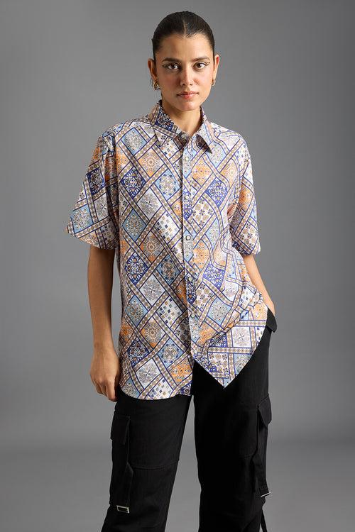 INDIE PRINTED WOMEN'S RESORT SHIRT