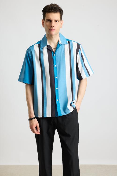 STRIPED MEN'S RESORT SHIRT