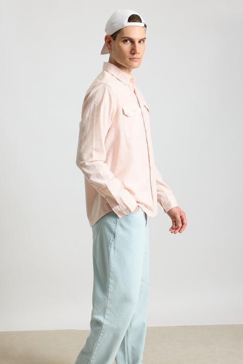 BLAZE PINK SOLID MEN'S SHIRT