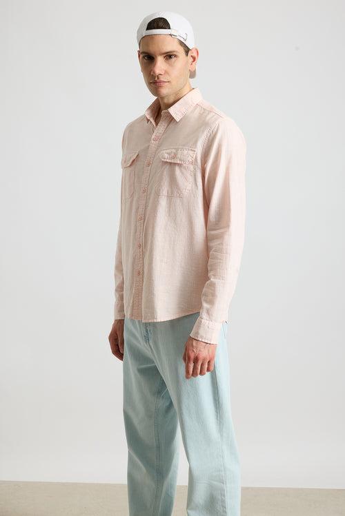 BLAZE PINK SOLID MEN'S SHIRT