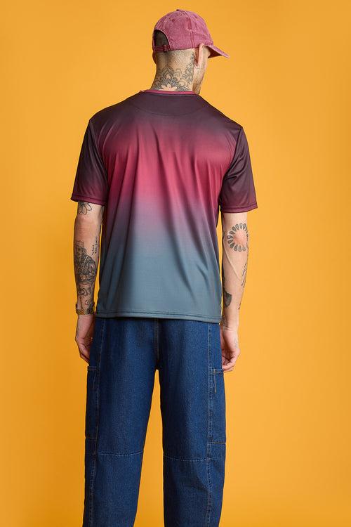 Printed Men's T-Shirt-Gradient