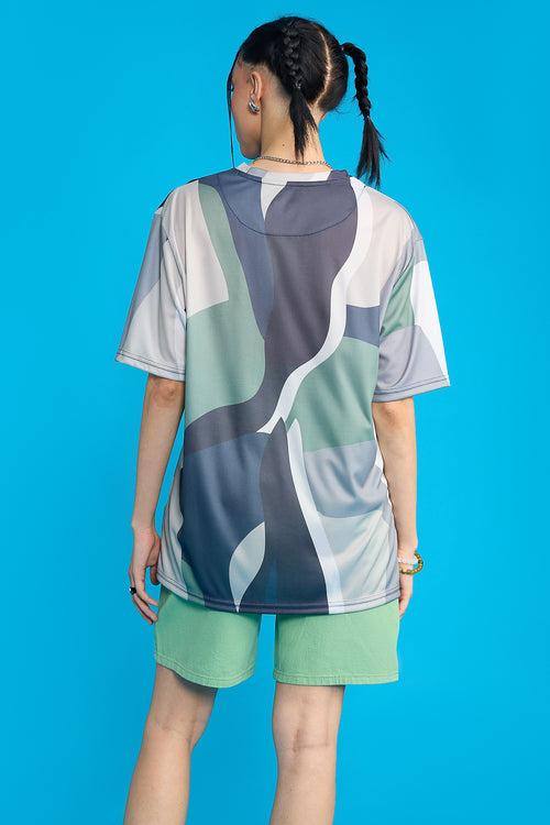 Printed Women's T-Shirt- Camo Abstract