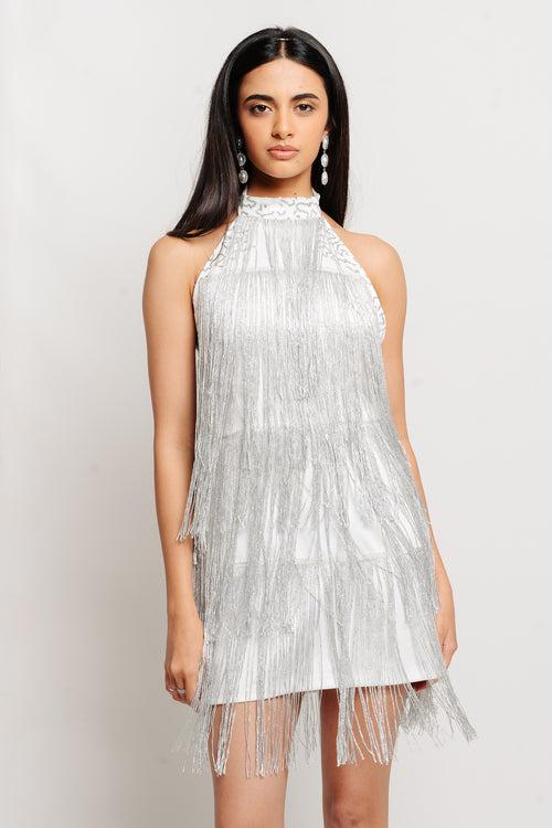 90'S DISCO HALTER DRESS