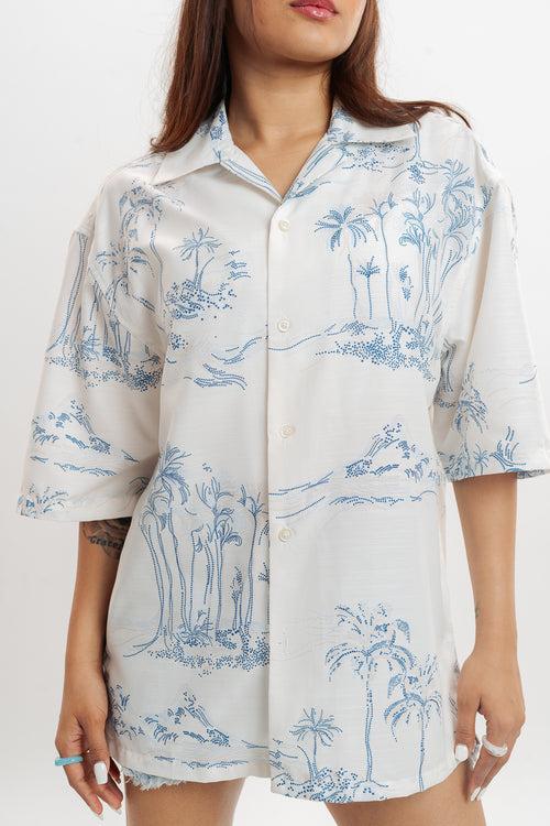 TROPICAL PRINT SHIRT