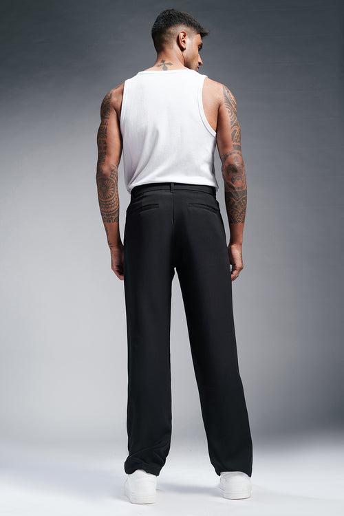 Assassins Black Men's Stylised Korean Pants