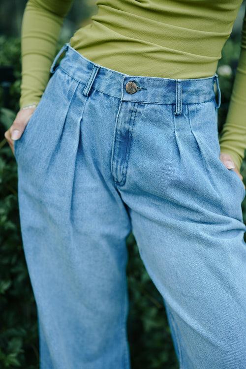 Swifty Blue Denim Korean Pants