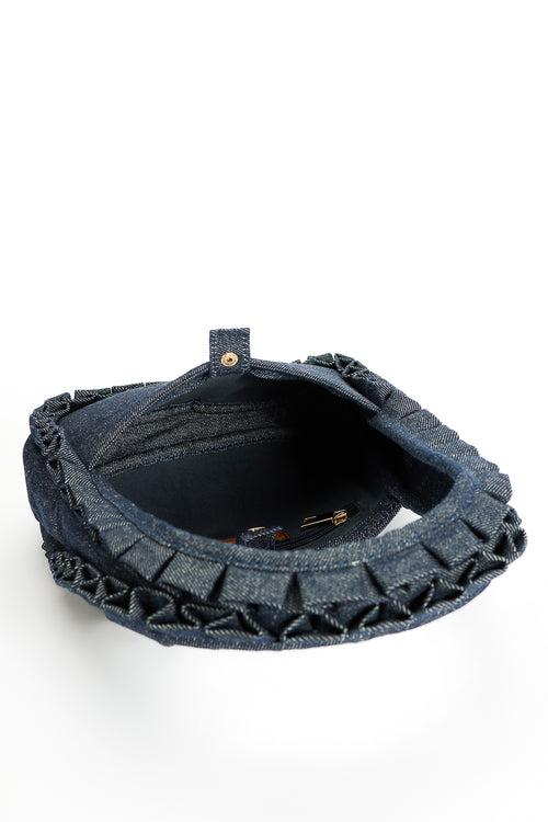 Denim Frill Bag